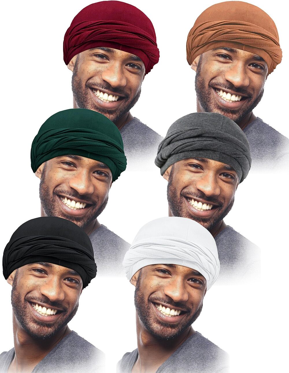 2684 Silky Satin Lined Turban Halo Turban Beanie Hats Silky Lined Durag